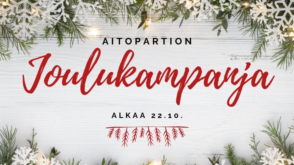 Joulukampanja alkaa 22.10. - Lue lisää